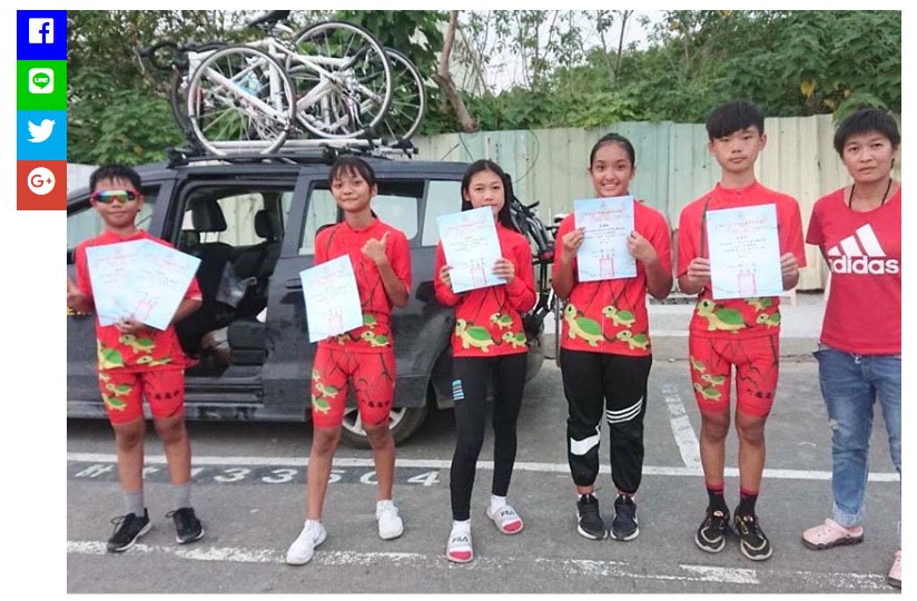 2022國際自由車環台賽途經高市六龜高中 師生熱情相迎各國選手